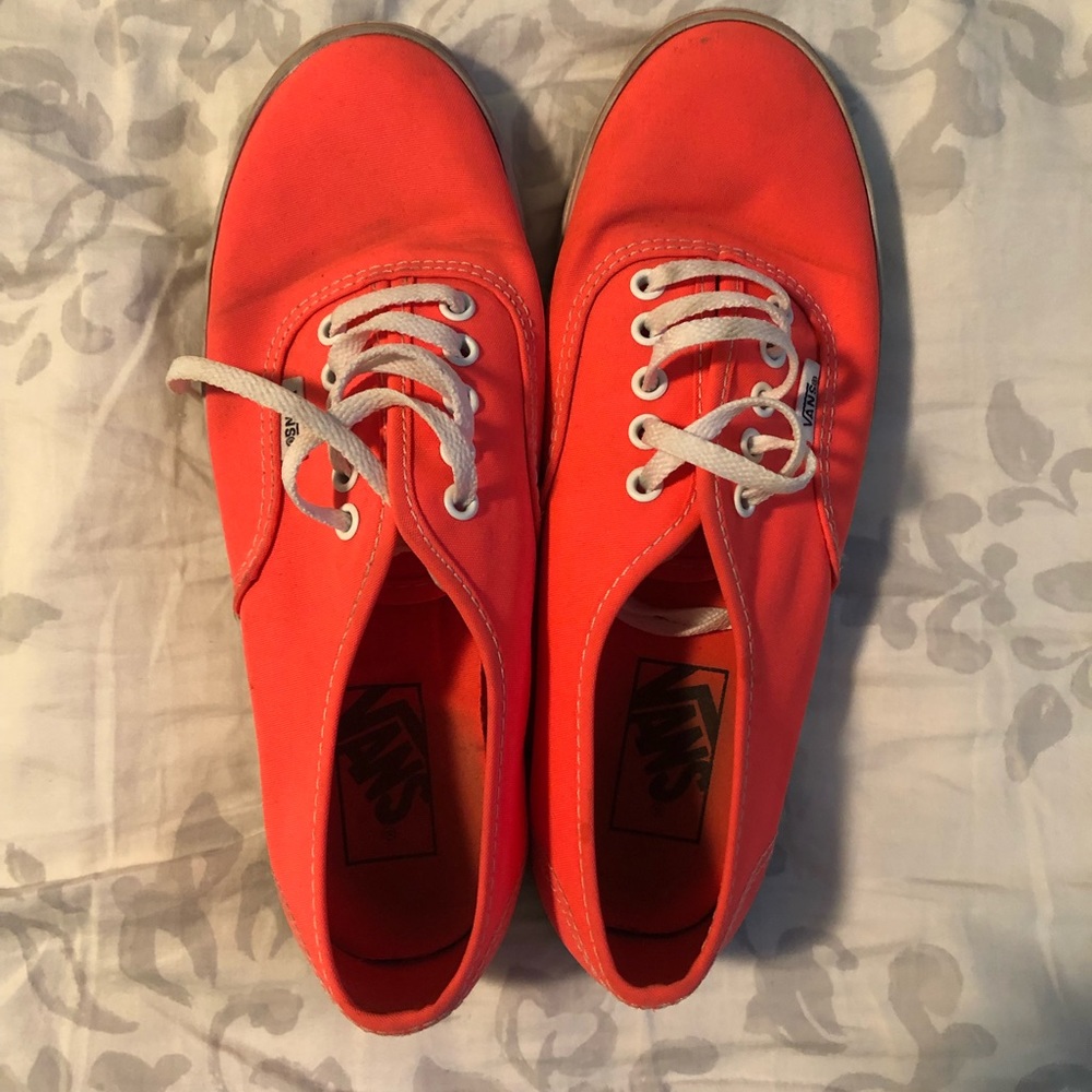 Neon Coral Vans